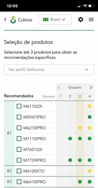 Imagem mostra a tela do aplicativo Cultivio