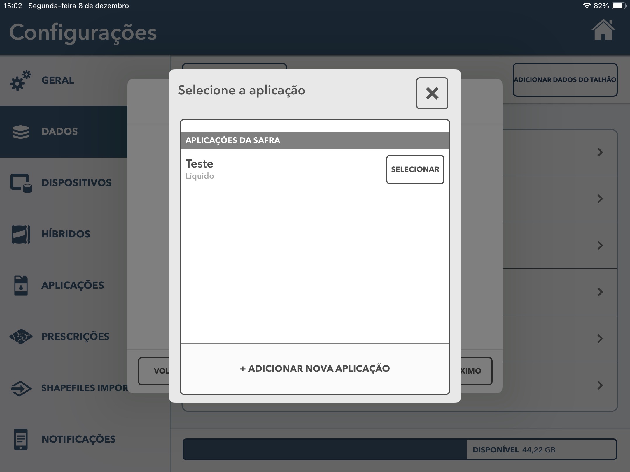 limite de talhão