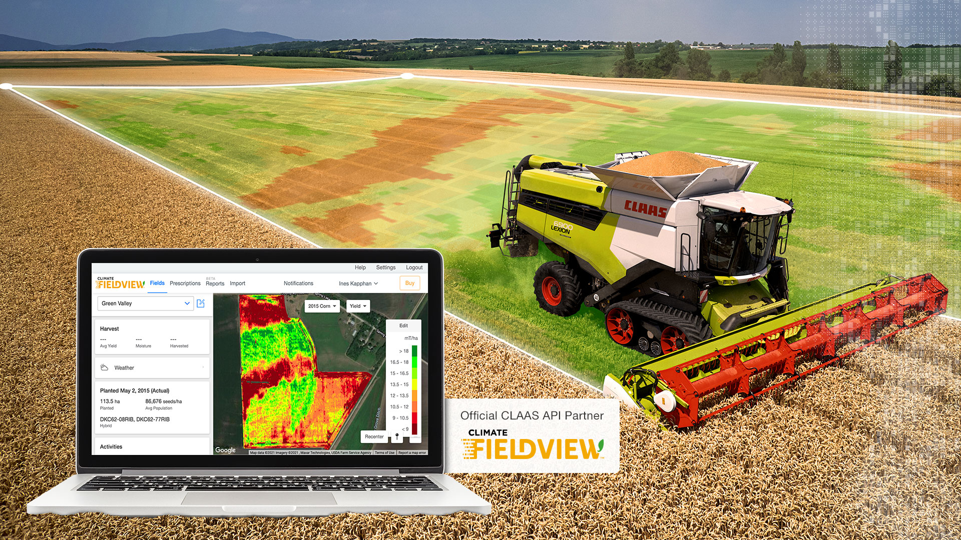 Driving field productivity with data: CLAAS Telematics Cloud API