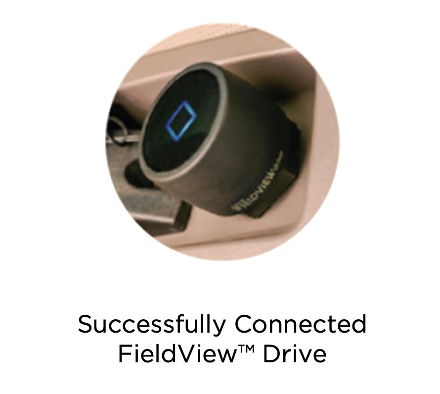 Successfully Connected FieldView Drive