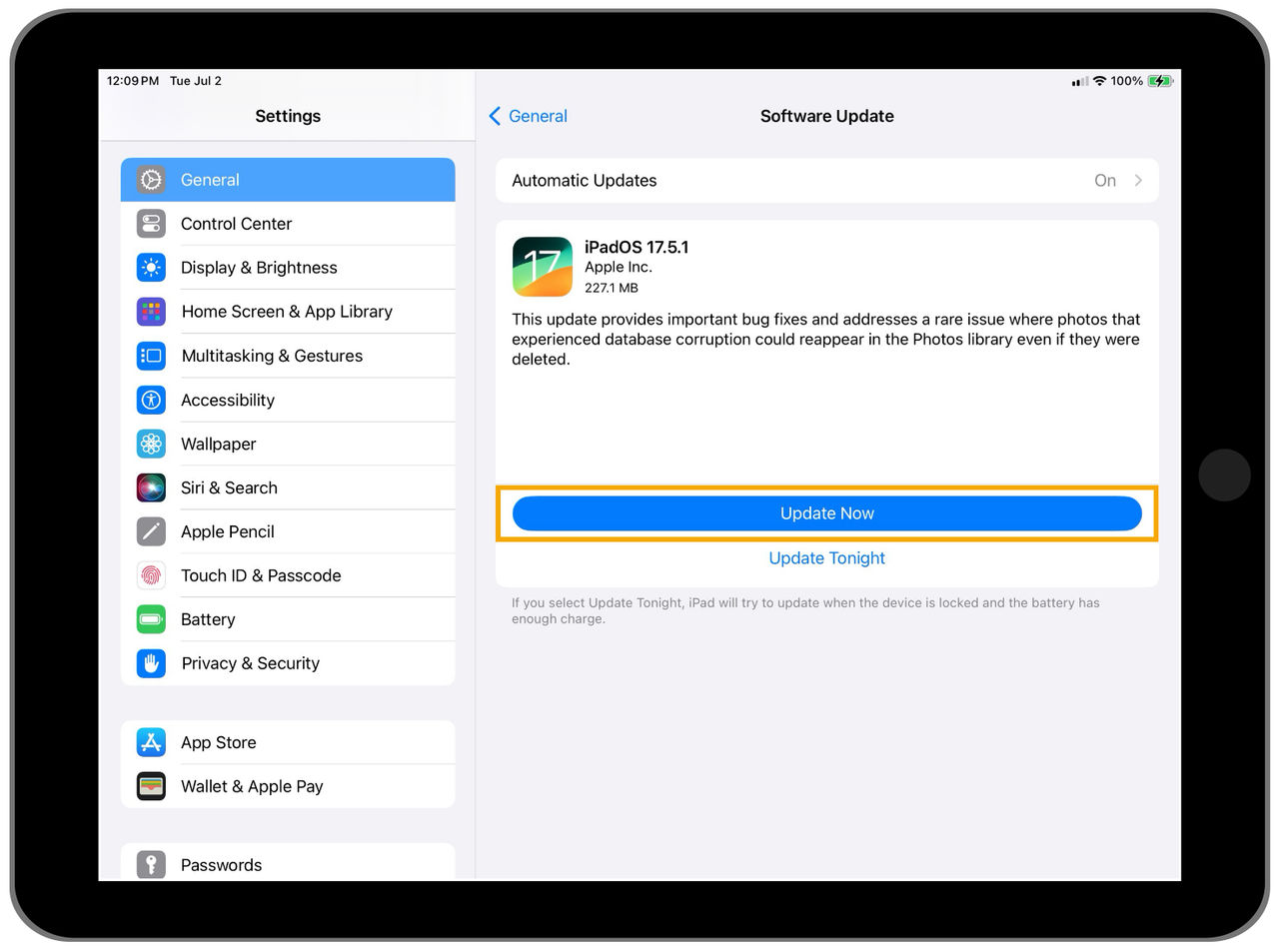 Update Software Now