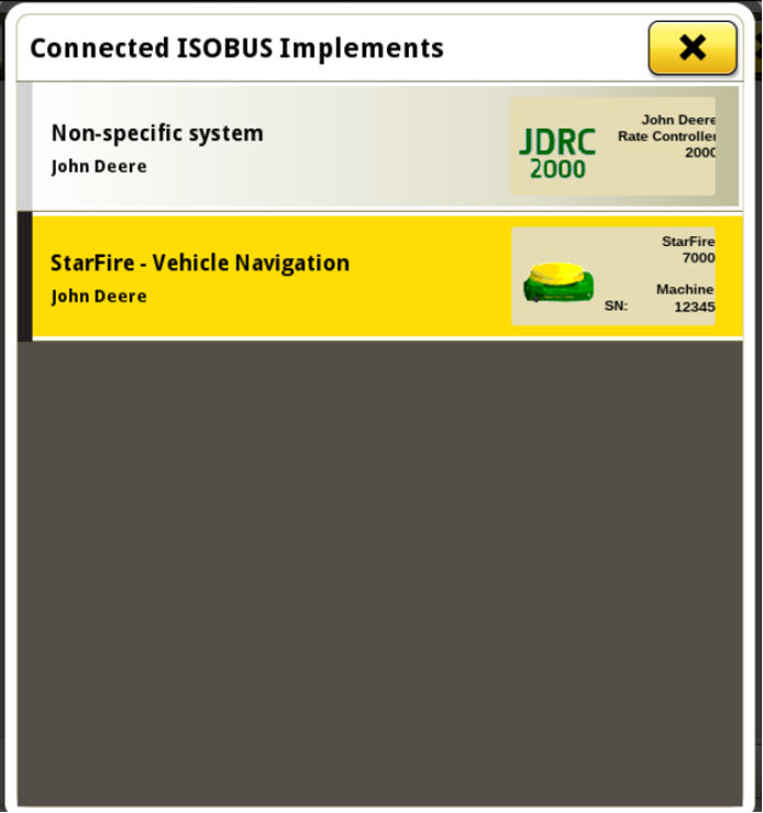 connected isobus implements