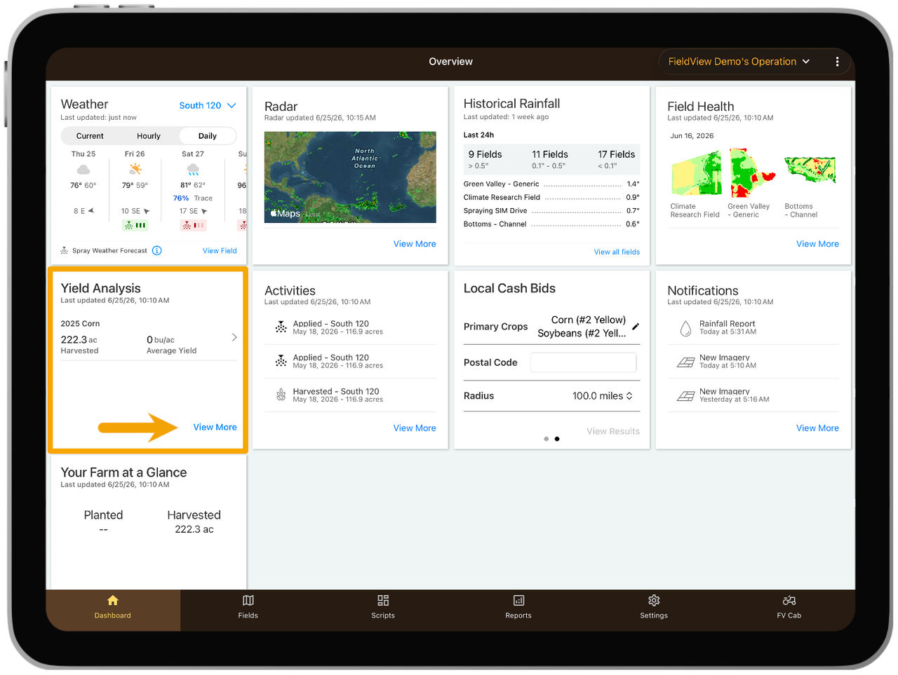 How To Create Yield Analysis Reports in FieldView App